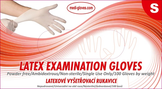 Latexové rukavice - nepudrované